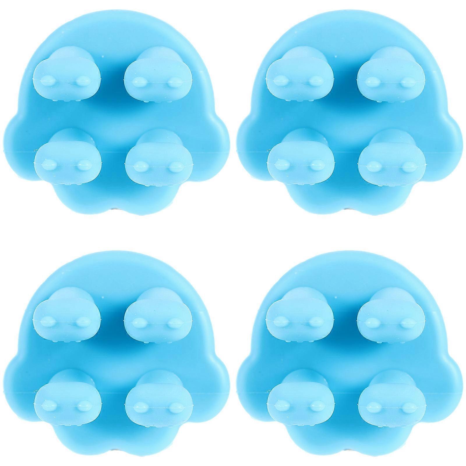 Bathroom Wall Hooks Silicone for Toothbrush Holder 12Pcs Blue Multipurpose