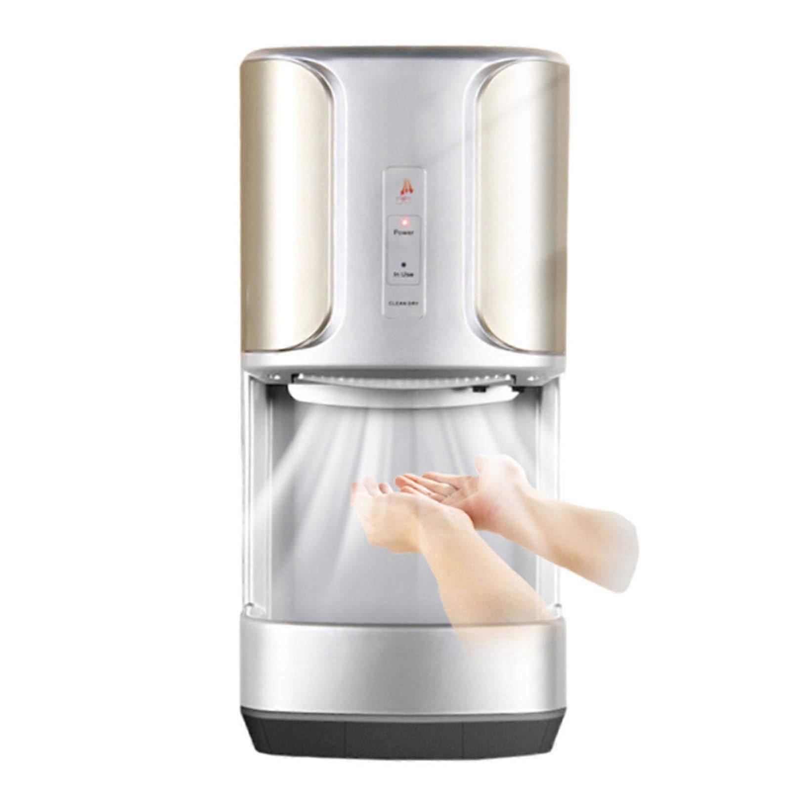 Speed Automatic Hand Dryer with Hot and Cold Modes Touchless Sensor for Bathroom Kitchen Gold