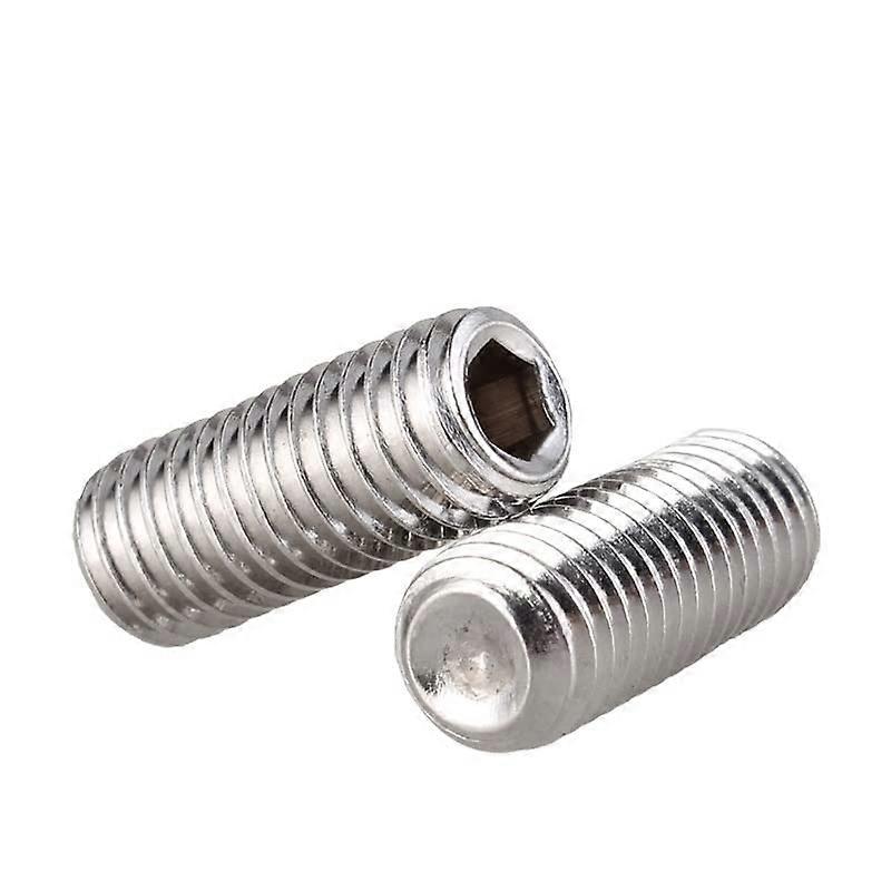 Grub Screw Set 304 Stainless Steel Hex Socket Cup Point M2 RustResistant Precision Fit 50pcs