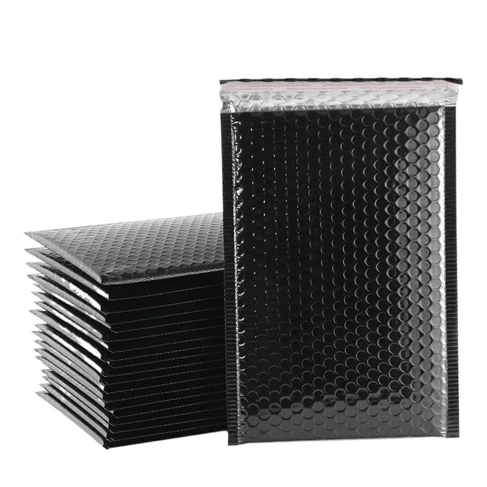 Black 20x28cm Bubble Mailers 50 Pack SelfSealing Padded Envelopes with ShockAbsorbing Cushioning