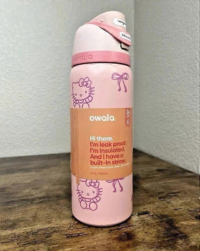 Garrafa Owala x Hello Kitty Rosa Quartzo 710ml/946ml