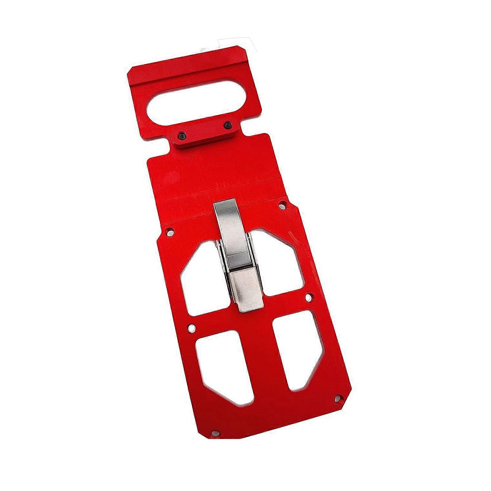 Stable Aluminum Angles Guide With Parallel Support For Track Chainsaws Ensures Accurate Cut On Various Materials  Red