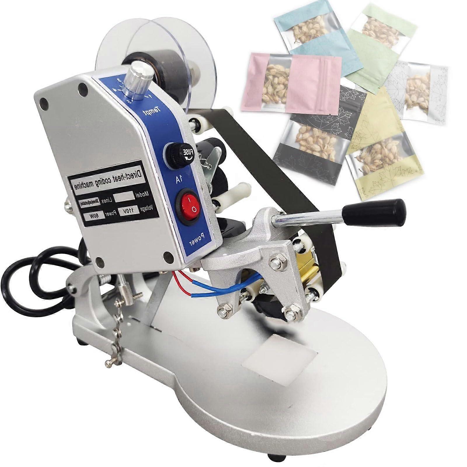 Thermal Ribbon Date Coding Machine with Adjustable Temperature for Clear Packaging Prints