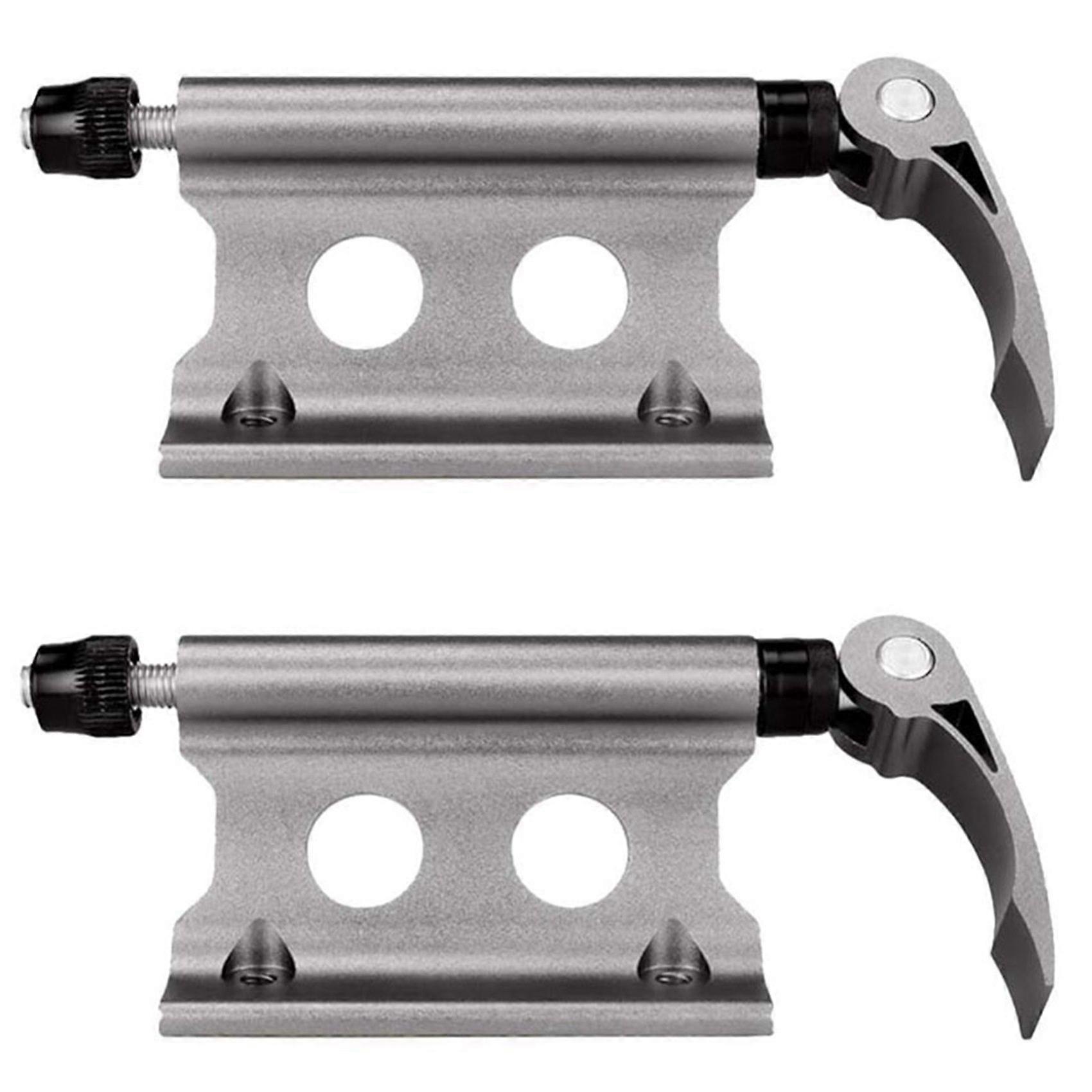 2X Bicycle Fork Mount Bike Block Fork Mount Front Wheel Fork Fixing Holder Cycling Fork Rack Accessories,Titanium