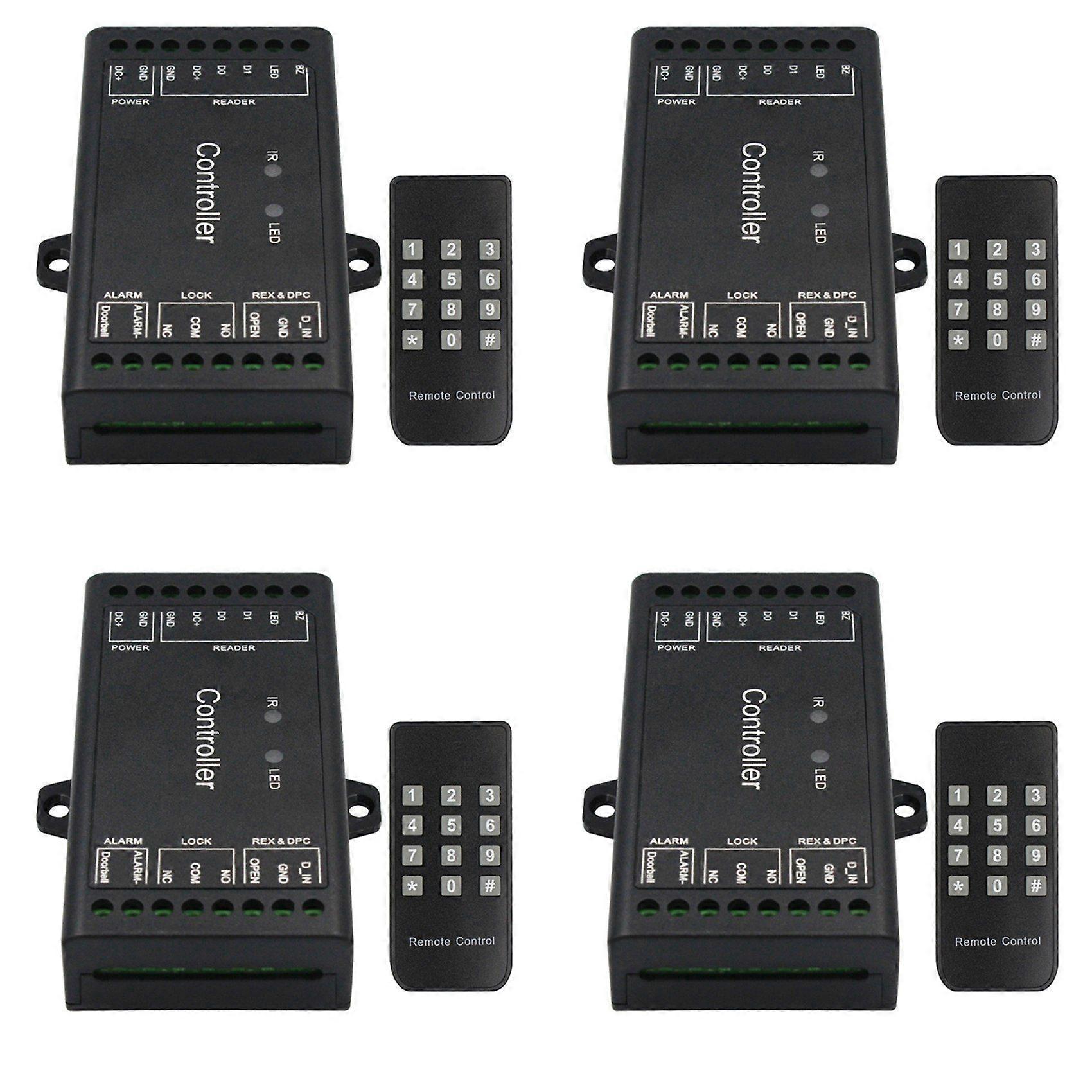 4X TUYA Wifi Controller Single Door Remote Control Access Control Board Panel 12V Wiegand 26-44 Bits Input 1000 User