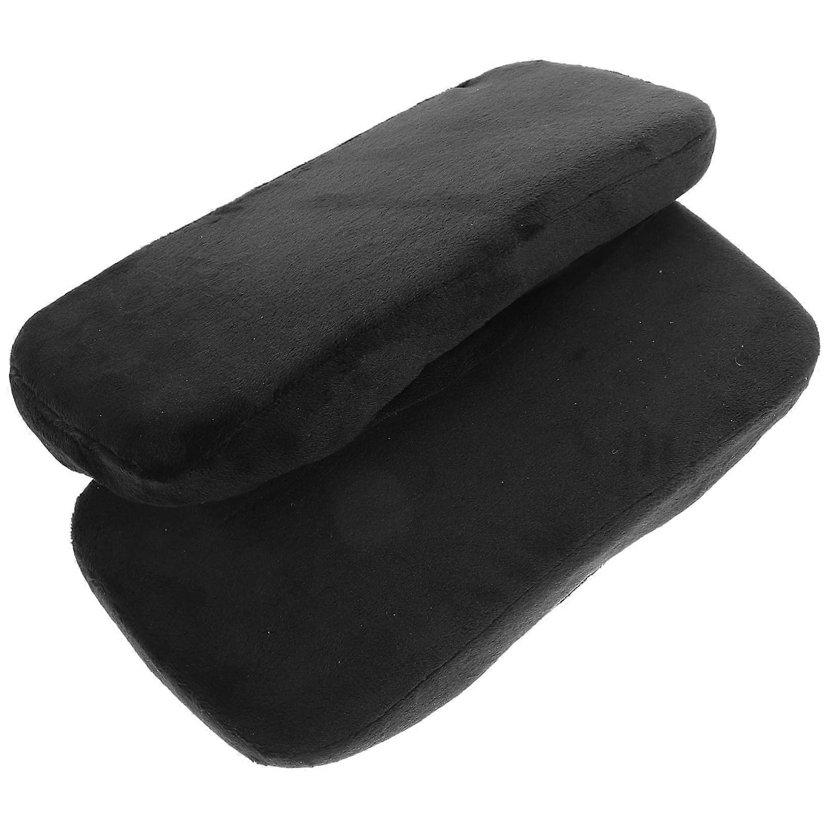 2pcs Office Chair Armrest Pads Memory Foam Cushions with Adjustable Straps and AntiSlip Base