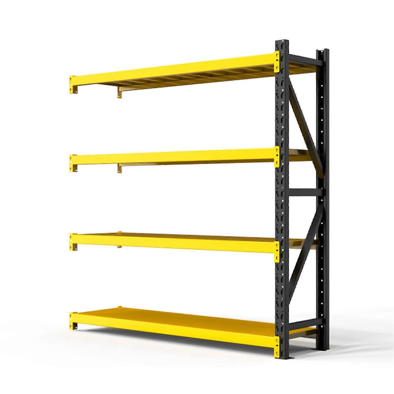 Heavy Duty Garage Storage Shelving 4Tier Adjustable Metal Rack 2000LBS Capacity for Workshop