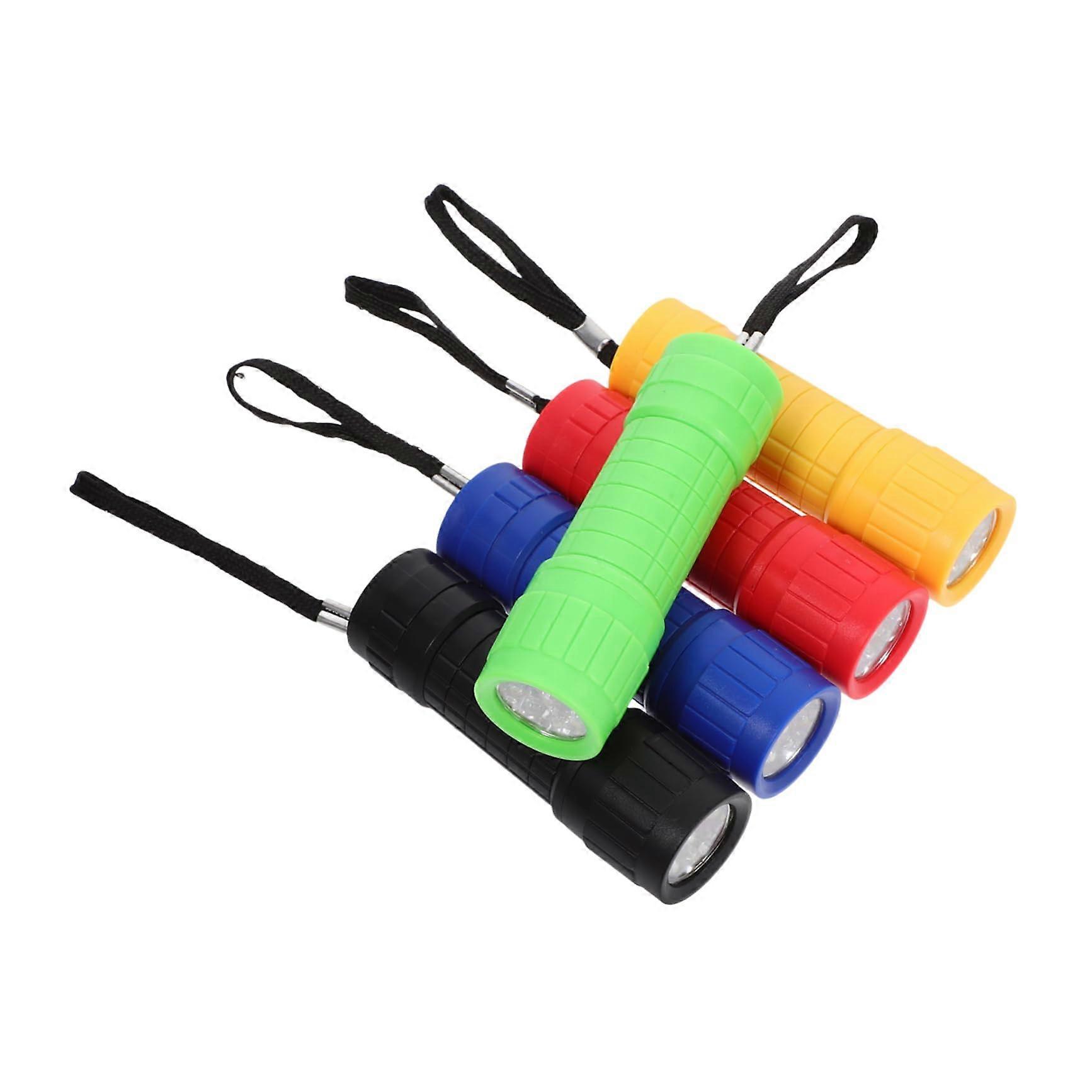 5pcs Mini Travel LED Flashlight Set, Powerful Compact Waterproof Camping Torch, Durable Outdoor Lighting