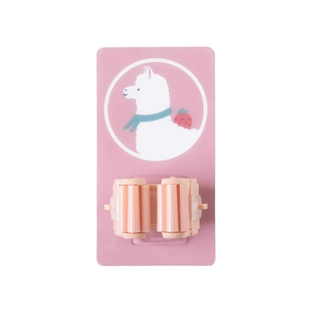 Mop Broom Holder Wall Mounted Self Adhesive PVC Rack Space Saving for Kitchen Bathroom Garage