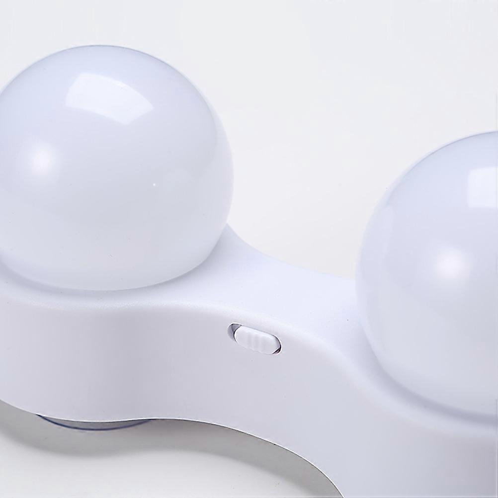 LED Vanity Lights Makeup Lamp for Home with 4 Bulb Portable Suction Cup