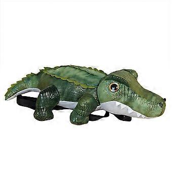 Mochila de Pelúcia Crocodilo 22in Macia Gigante de Jacaré de Pelúcia para Crianças Verde