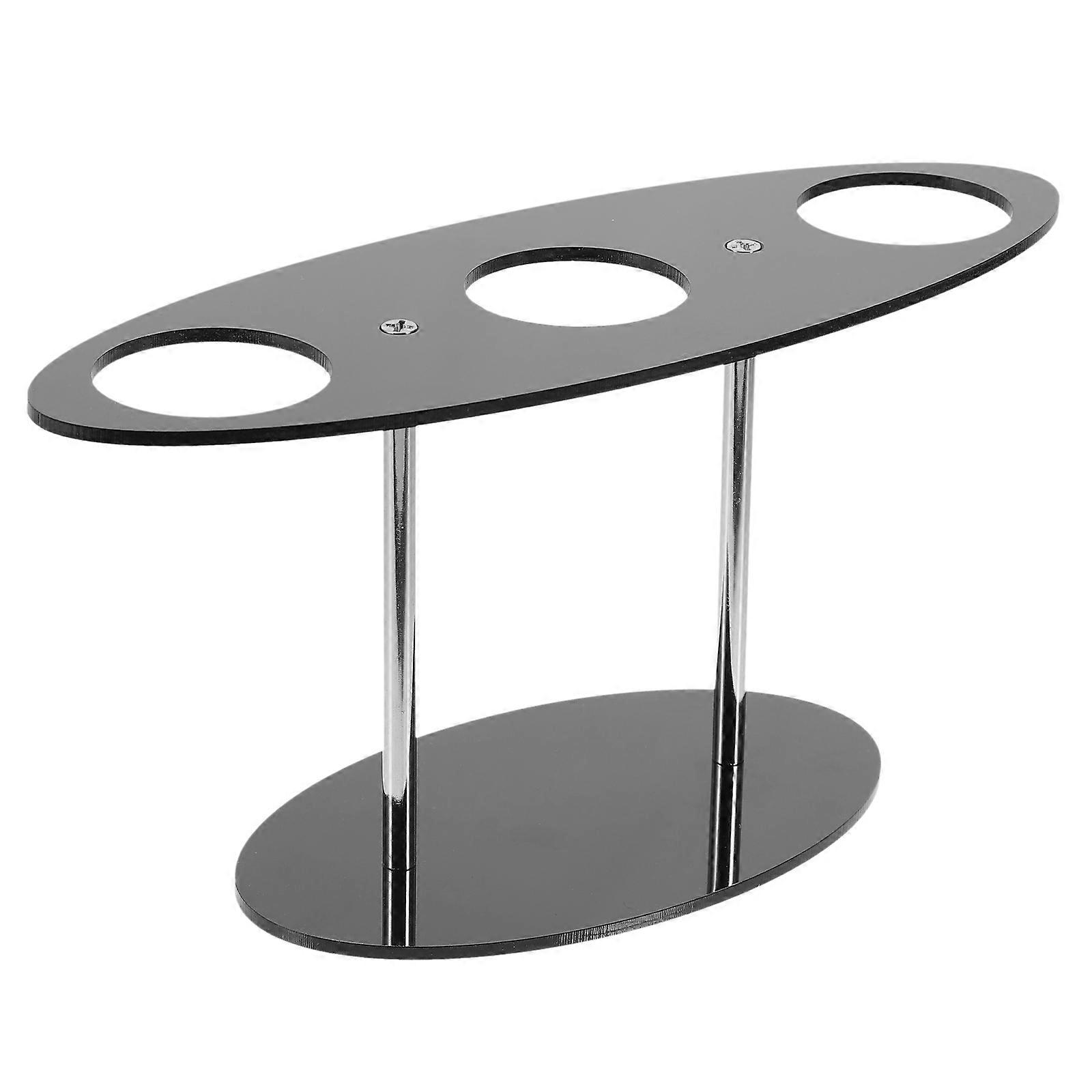 Acrylic Ice Cream Cone Rack for Storage 2Pcs Black Display Stand