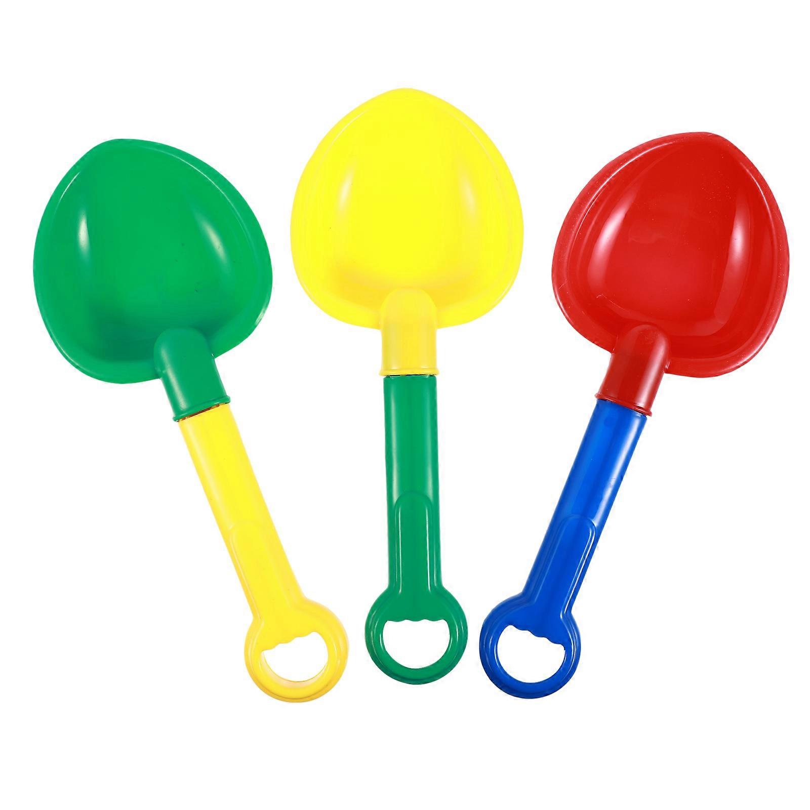 Sand Toy Kid Plastic for Digging 3Pcs Beach Plaything