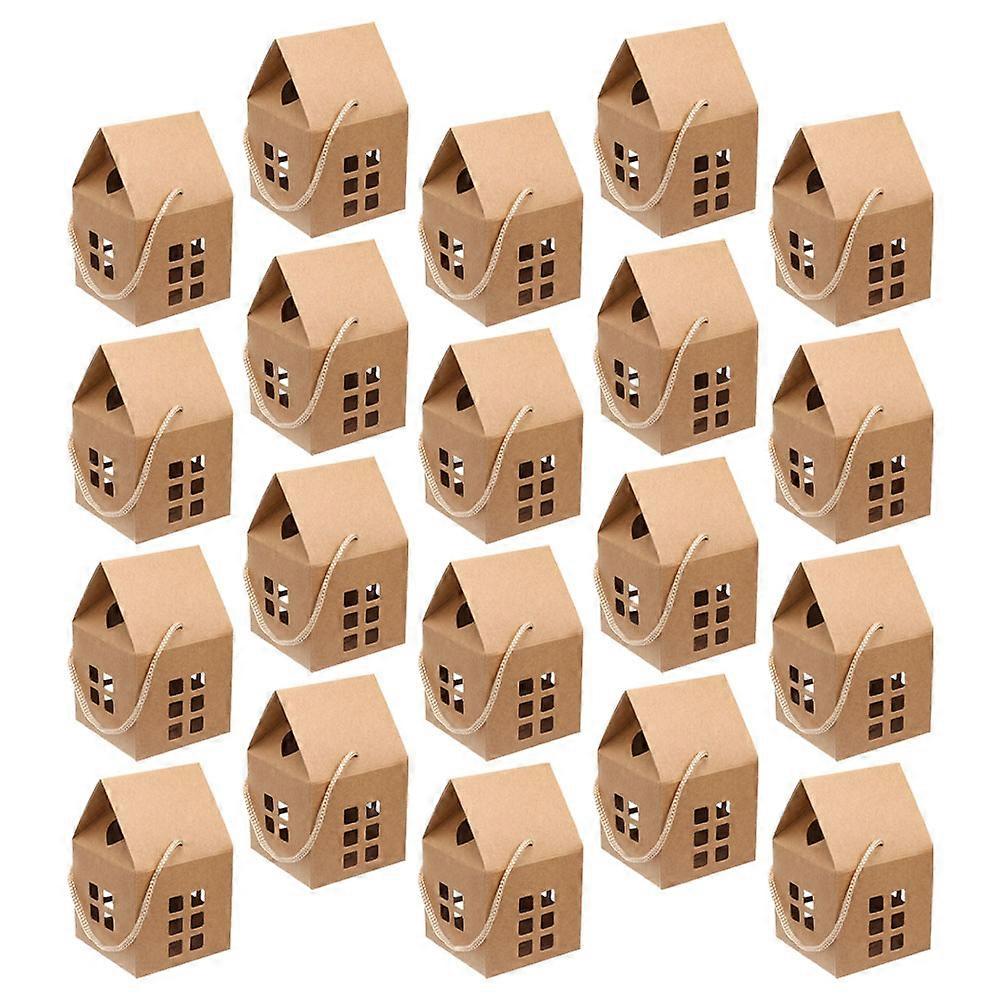 Portable Paper Cases Candy Cookie Boxes for Storage 20Pcs Christmas Gift Boxes
