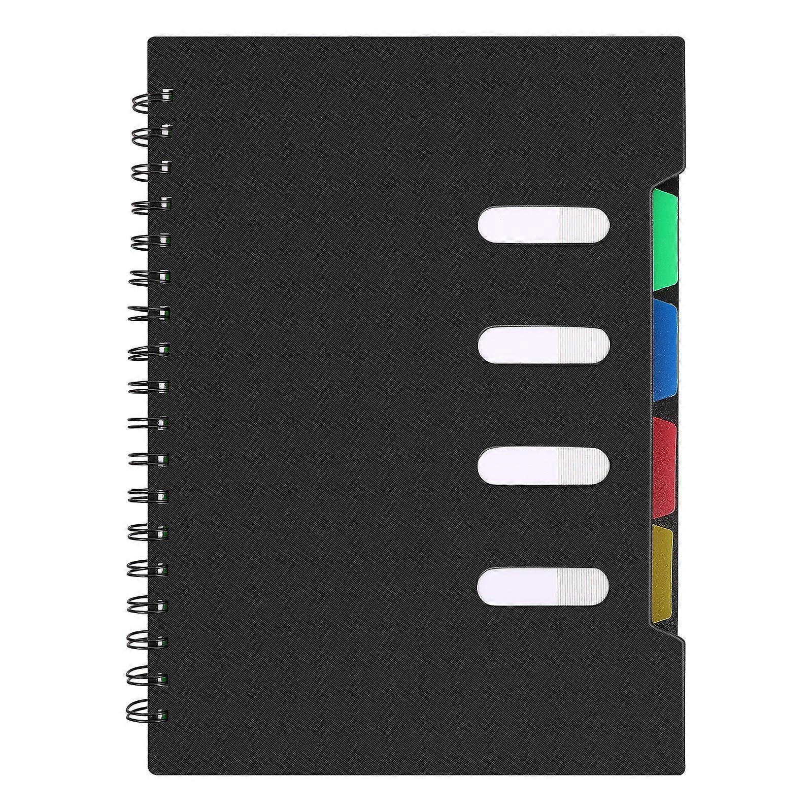 Loose Leaf Notebook Notepad for Taking Notes 2Pcs Black Lined Paper