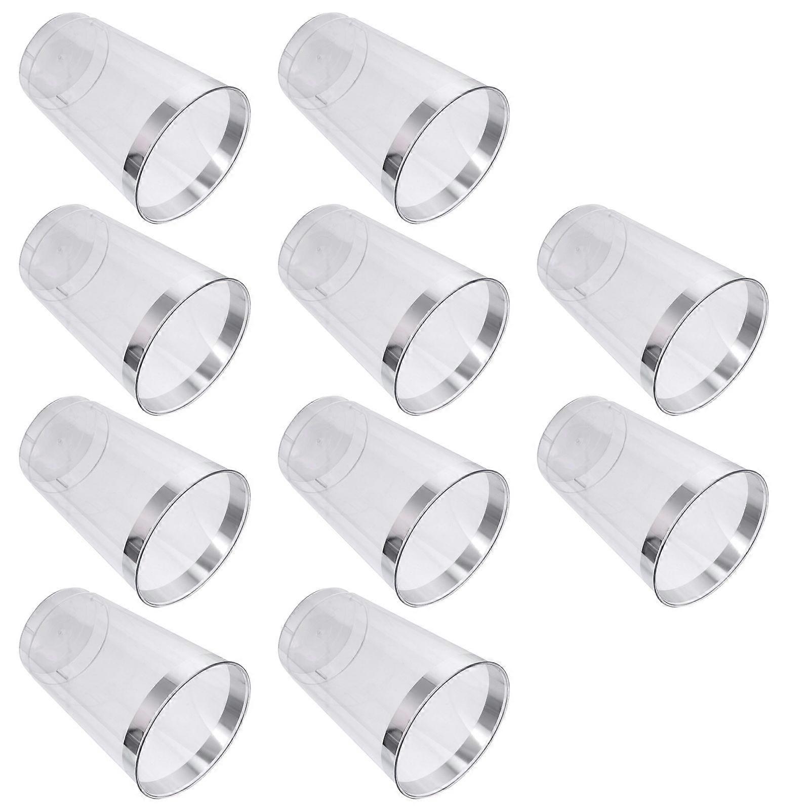 Ice Cream Hard for Storage 10Pcs 360Ml Silver