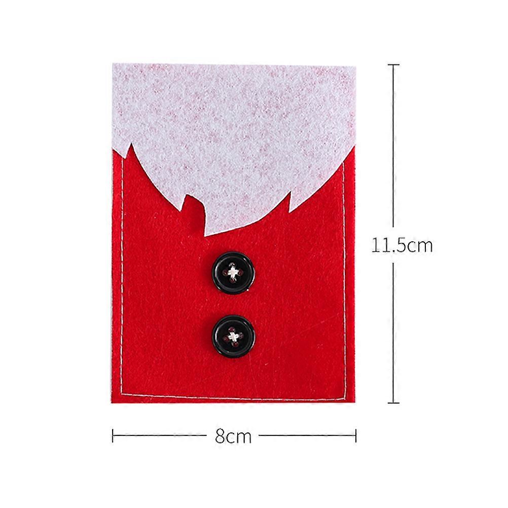 Christmas Tableware Holder Bags for 12Pcs Silverware Storage Accessories