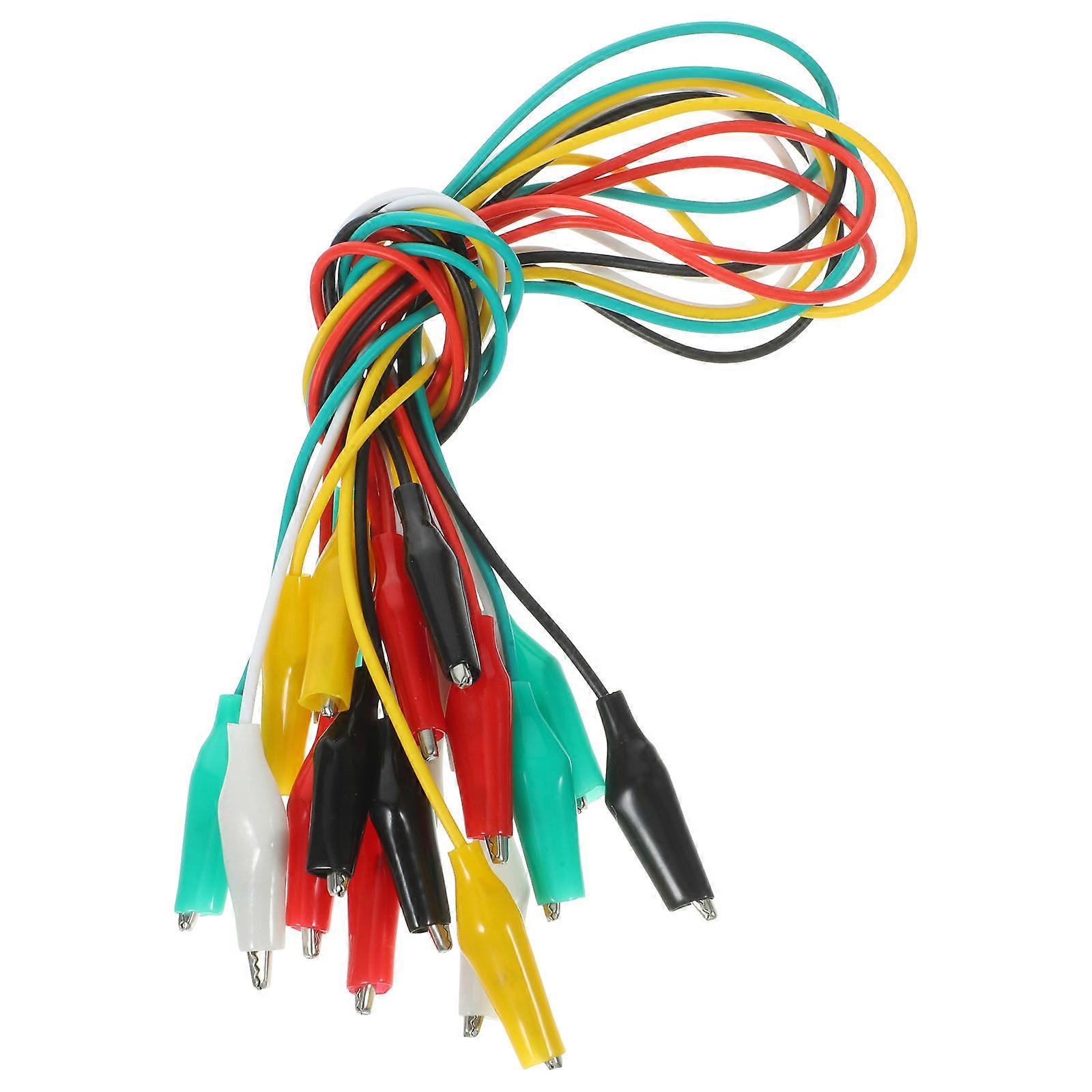 Test Leads with Clips for Testing Use 10Pcs Jumper Wire Set Assorted