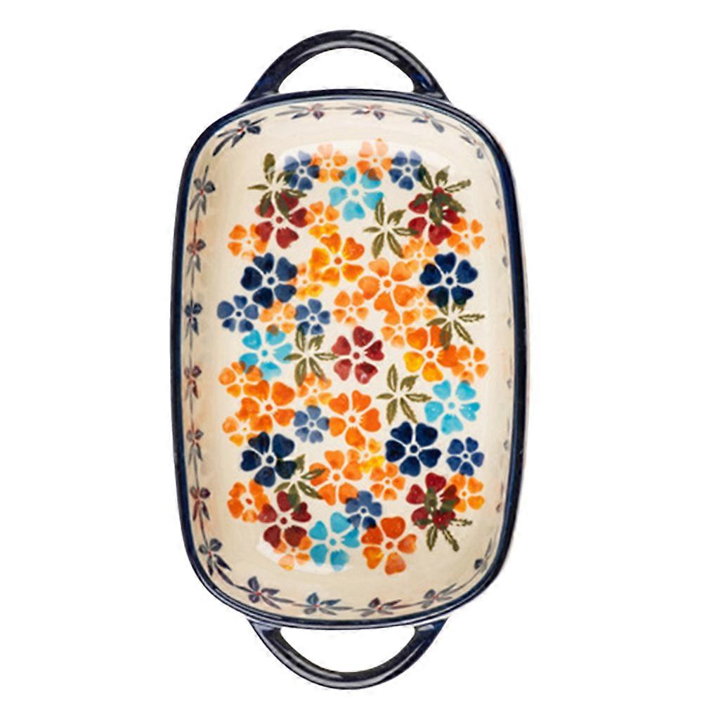 Casserole Dish For Oven Ceramic Baking Pan Serving Food Rectangular Shape 1Set