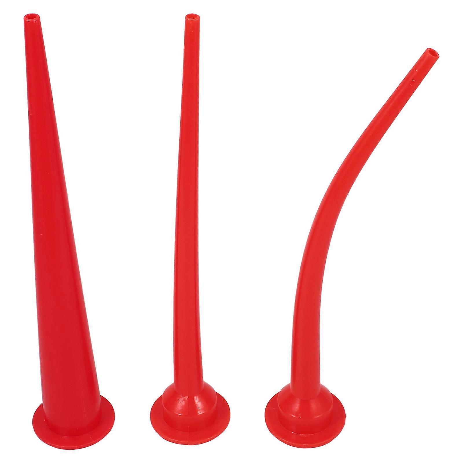 Soft Glue Gun Head Caulking Nozzle Tips for Smooth Sealing 3Pcs