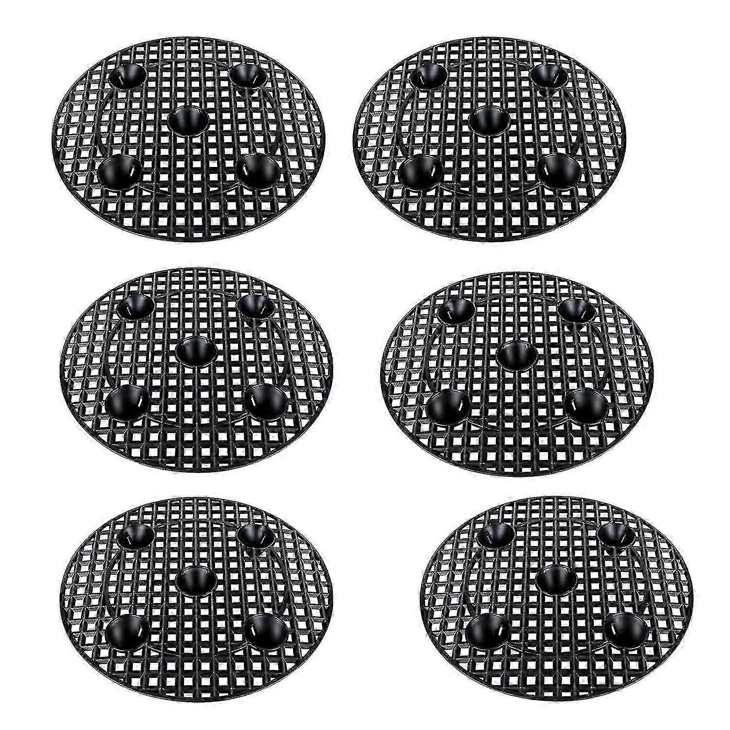 Conjunto de 6 suportes para vasos de plantas de 30 cm (12 polegadas) para uso interno e externo.