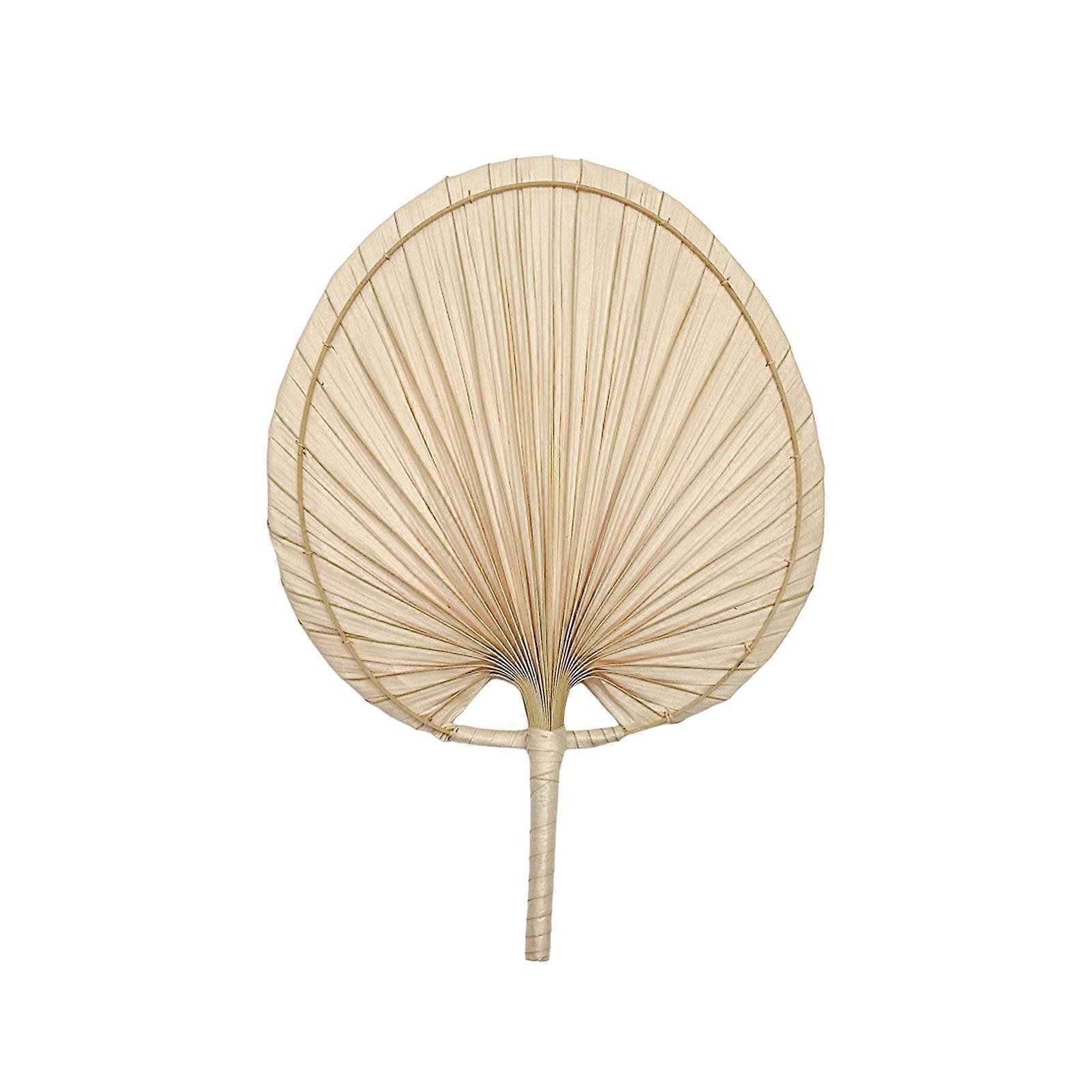 Space Saving Handmade Bamboo Fan Solid Color for Summer and Dance Performance