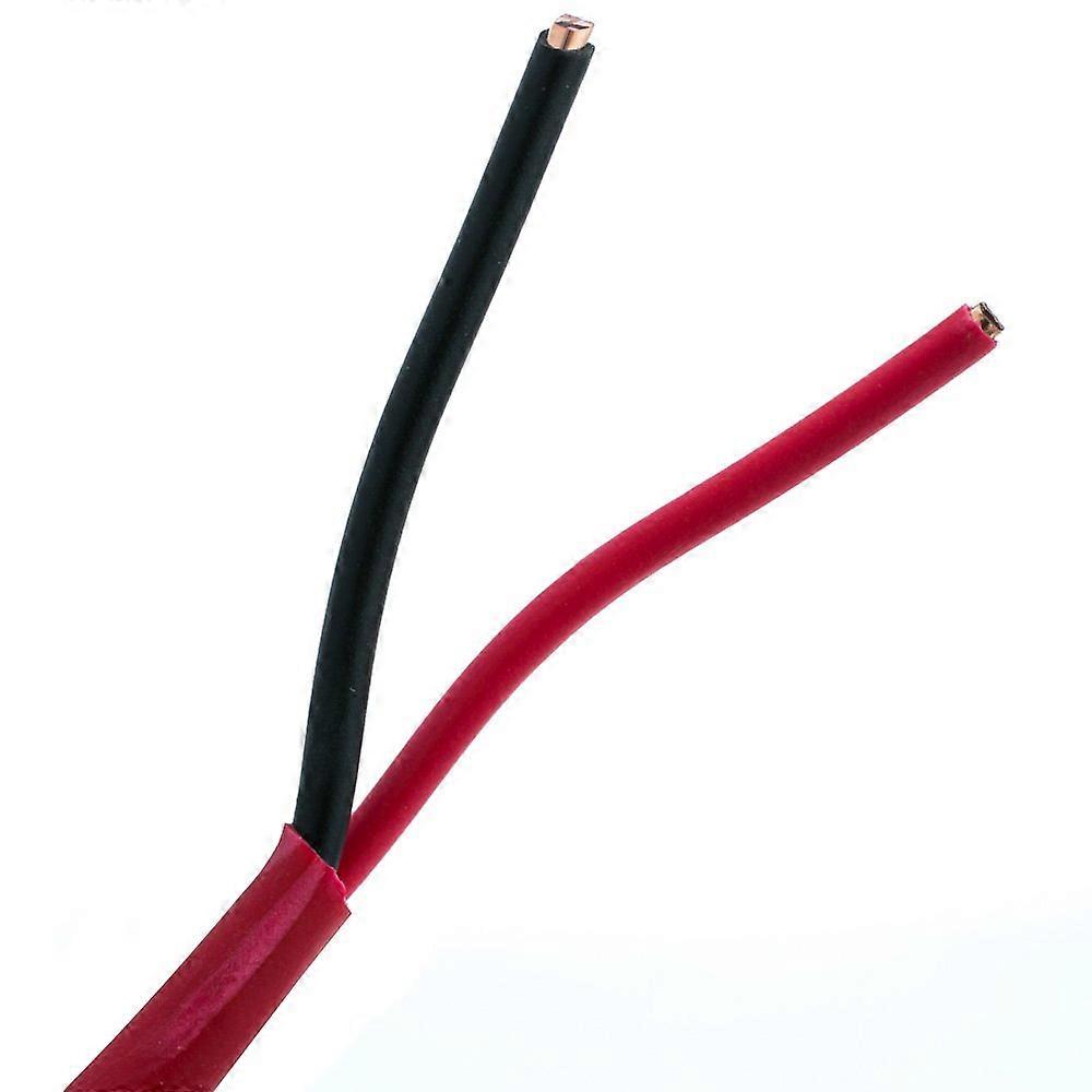 Fire Alarm Cable 14/2 AWG Solid Red FPLR Rated for Security Systems, 1000ft Spool