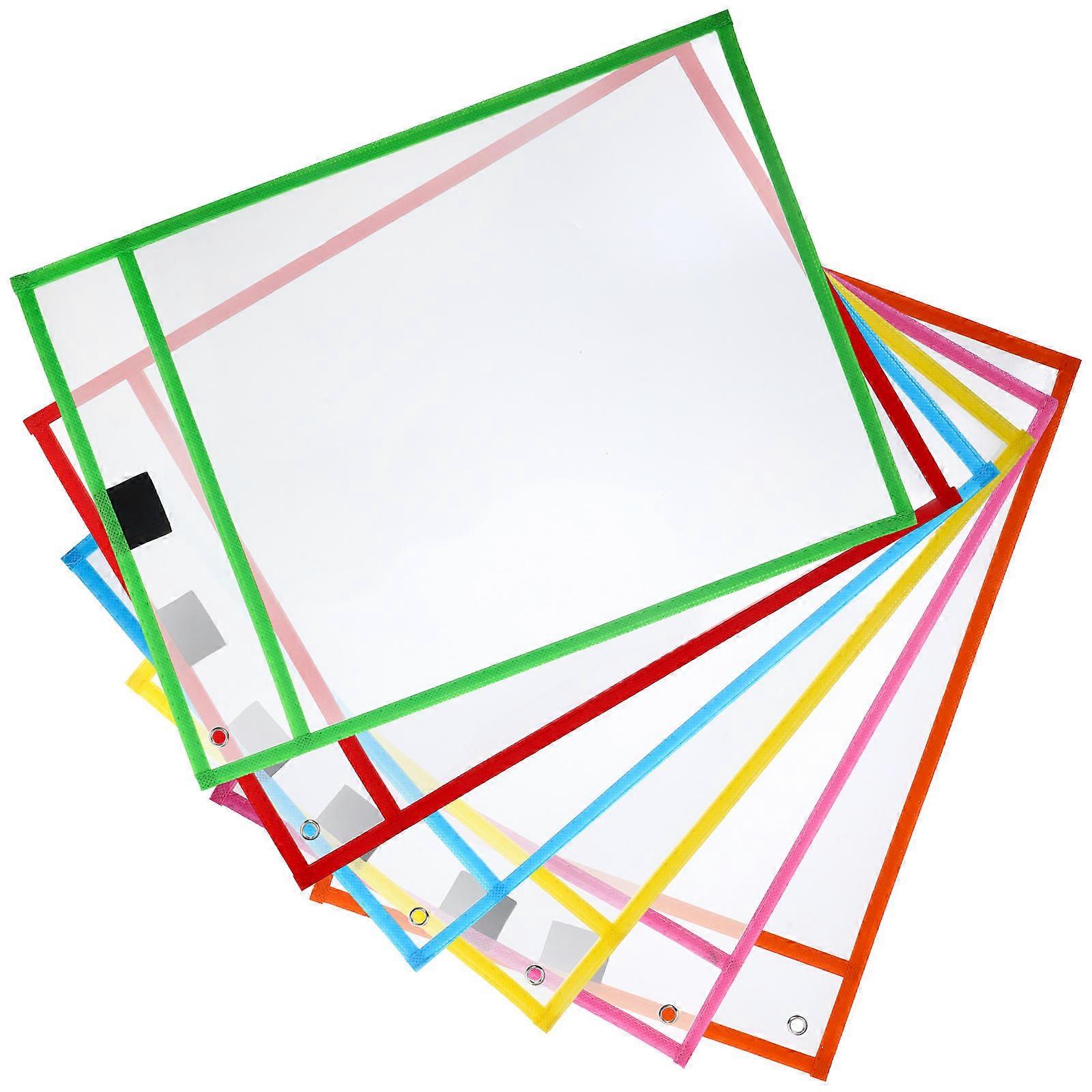 Clear File Protector for Document Protection 12Pcs Assorted Color