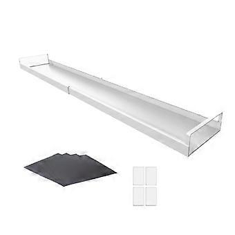 Ausziehbarer Stauraum für Herde hinten, magnetischer Herd-Arbeitsplattenorganizer, Gewürzablage hinten für Herde, weiß