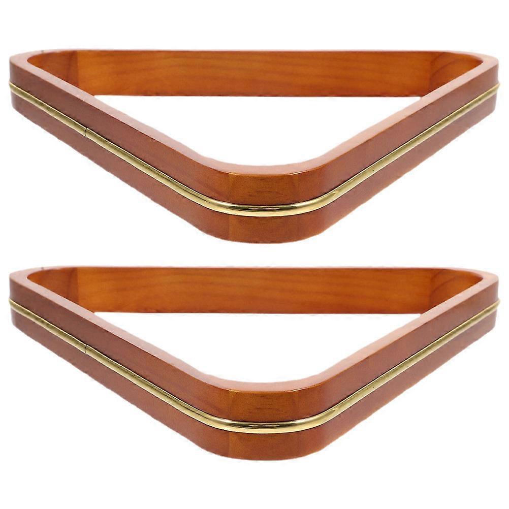 Triangle Rack for Pool Balls Billiard Set with Wooden Frame 2Pcs