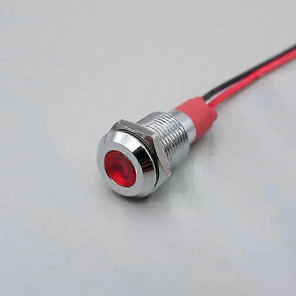 Metal LED Indicator Lights with Wire, Multicolor Options Available