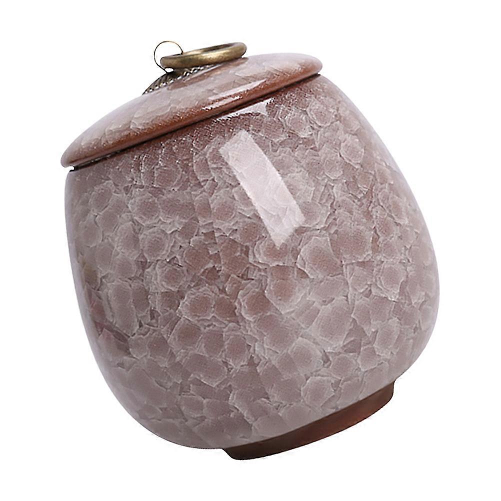 Storage Jar Ceramic Container for Storage Use 2Pcs Creative Ice Crack Pattern