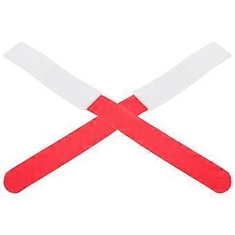 Correas de nailon para esquí y snowboard, correas de fijación para tabla de esquí, juego de 6 piezas rojas