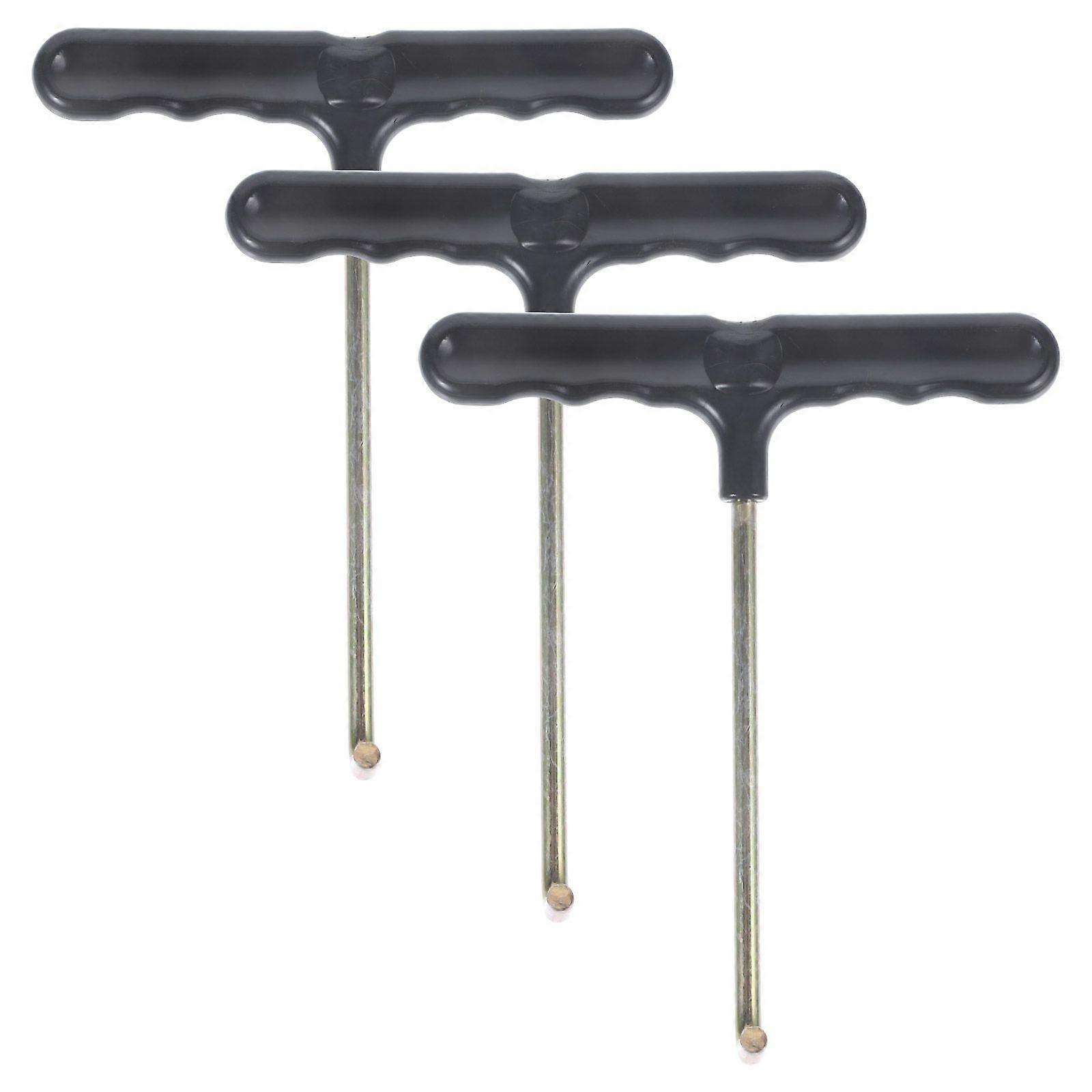 3Pcs Trampoline Hook Spring Hook With Handle Trampoline Install Tool Skate Sharpener Hook