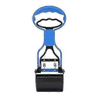 Portable Poop Scooper Clip for Dogs & Cats - Indoor Outdoor Pet Waste Cleaning Tool (Blue)