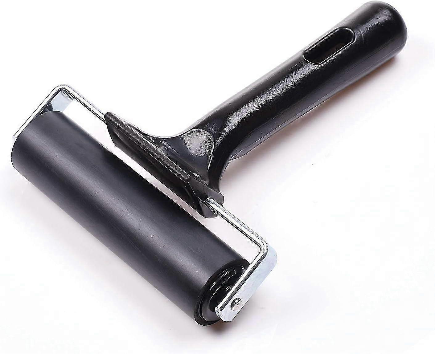 4-Inch Rubber Brayer Roller | For Printmaking & Gluing Applications