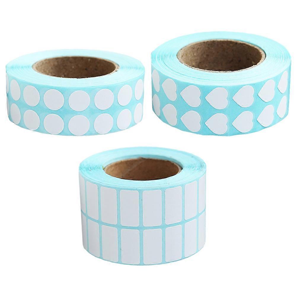 Multi Color Sticker Label Blank Labels for Classification 3 Rolls