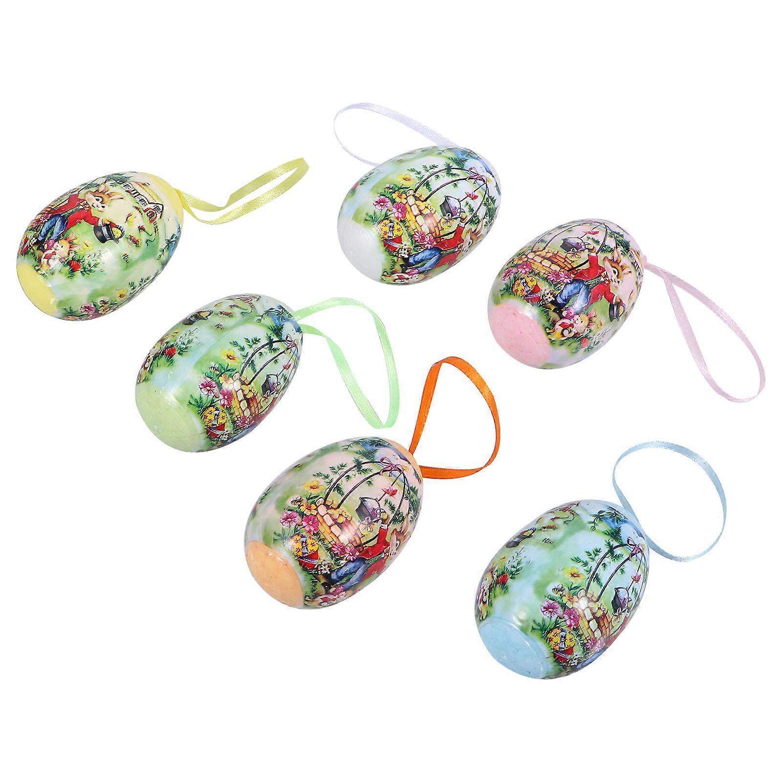 Easter Decorations Hanging Egg Pendant for Decoration 12Pcs Party Props