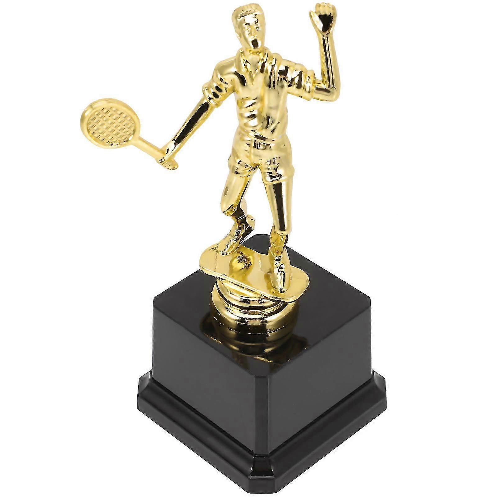 Badminton Trophy Trophy Decor for Competition 3Pcs