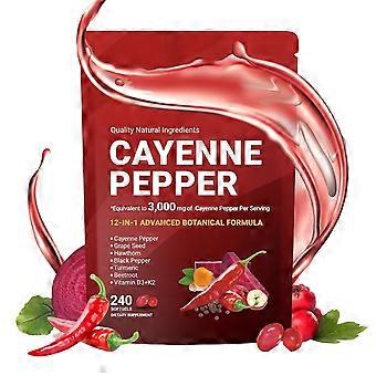 Cay/en/ne Pe/p/per 12 in 1 Botanical Extract Formula Nutrition Gels & Chews 240 Counts