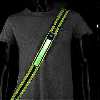 Lauflicht 2026 mit Reflektoren am Gürtel, USB-aufladbar für Joggen, Laufen, Radfahren, Spaziergänge mit dem Hund und andere Outdoor-Sportarten