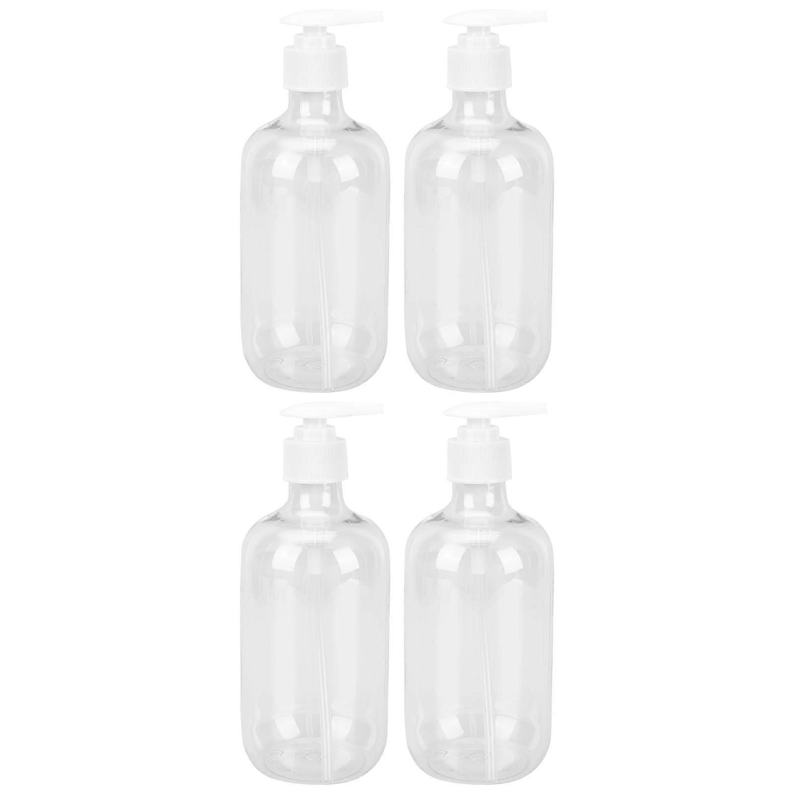 Plastic Container Empty Shampoo Bottle for Storage 4Pcs Pump Type Bottle