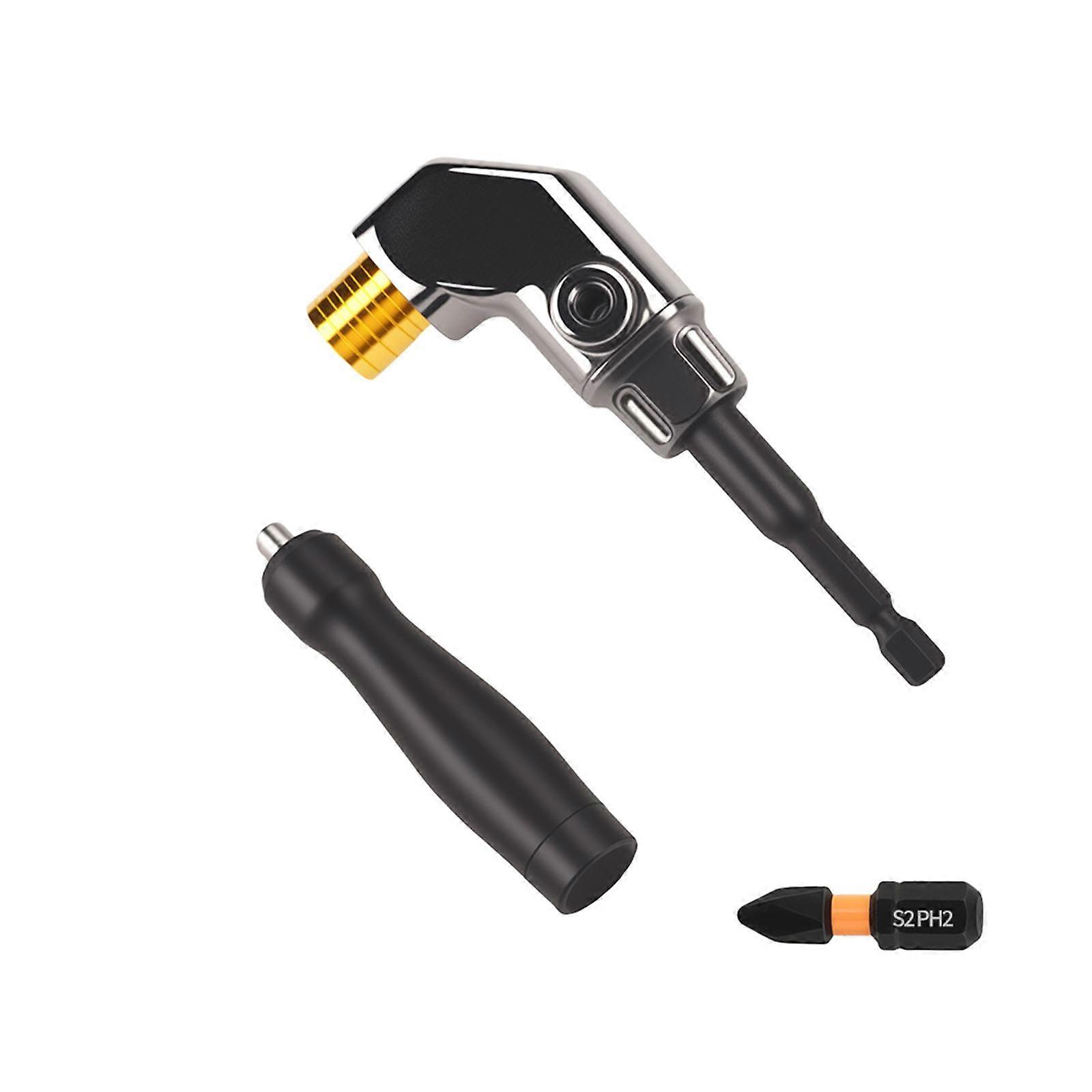 Efficient 90 Degree Drill Extension With 25mm Bit For DIY Projects Multicolor