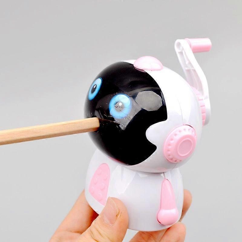 Pink Pencil Sharpener Manual Sharpening Desktop Pencil Sharpener Practical Pencil