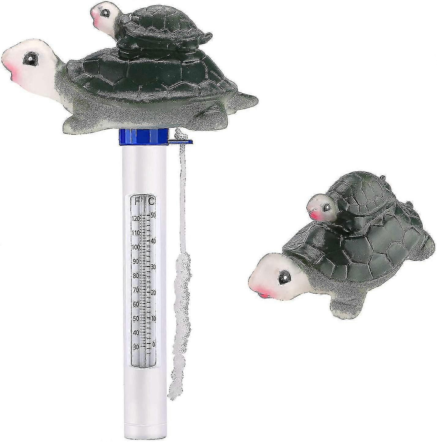 Waterproof And Shockproof Turtle Floating Thermometer For Swimming Pool