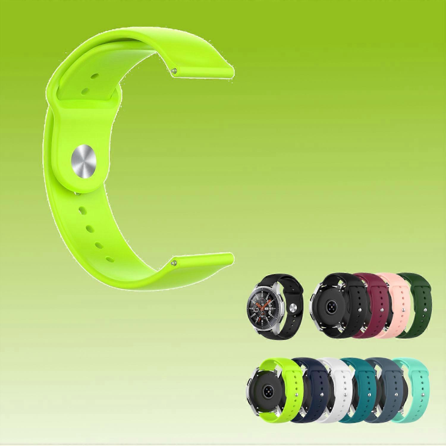 For HONOR Magic Watch 2 46mm Watch TPU Silicone Wristband Arm Band Sport Neon Green