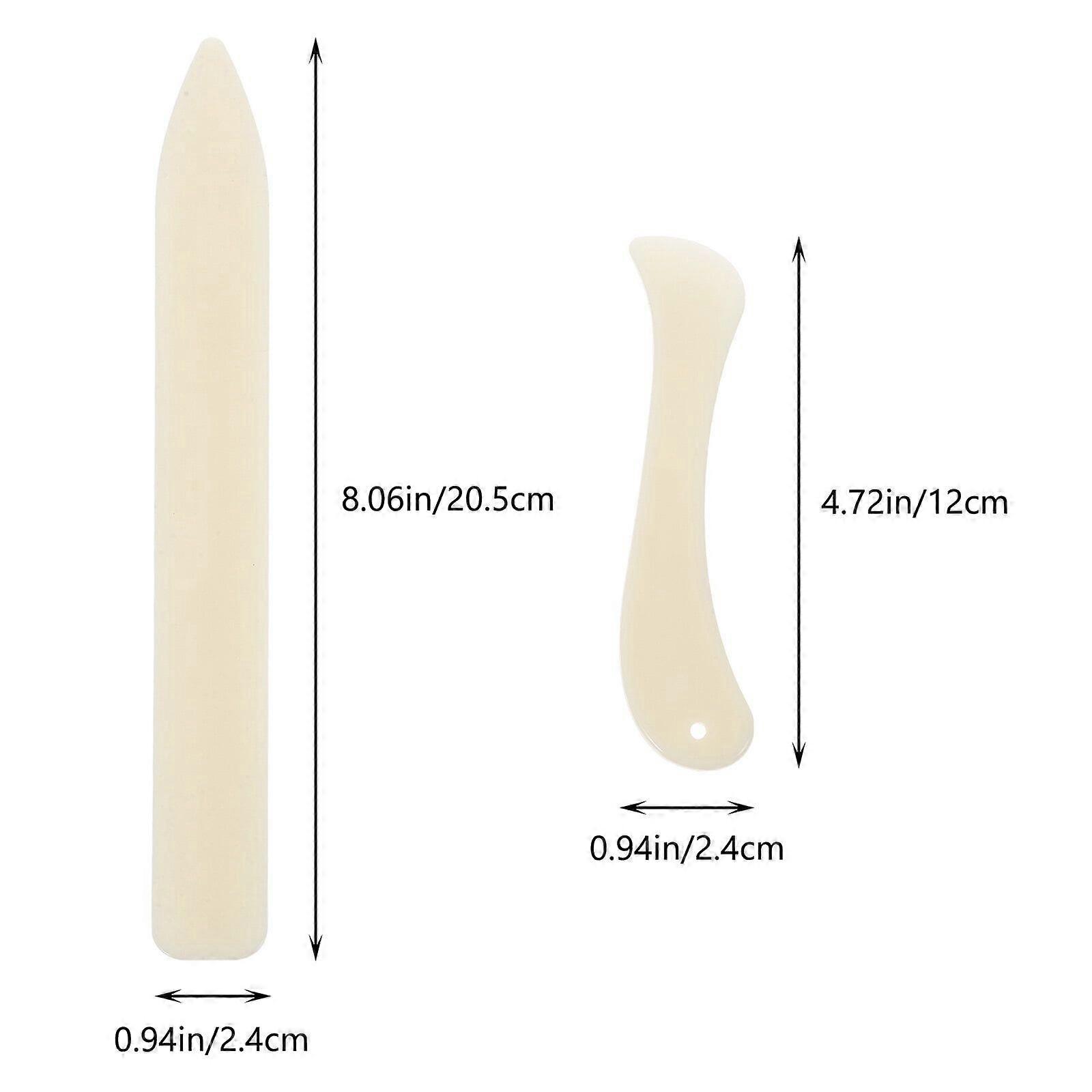 8pcs Bone Folder Tool Plastic Bone Folder Paper Creaser for Paper Crafts Bookbinding
