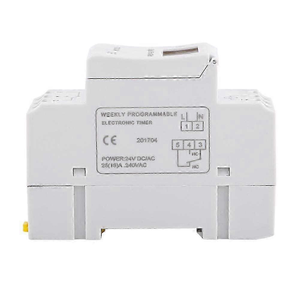 LCD Display Weekly Programmable Electronic Relay Time 16 ON and OFF Timer(AC/DC24V)