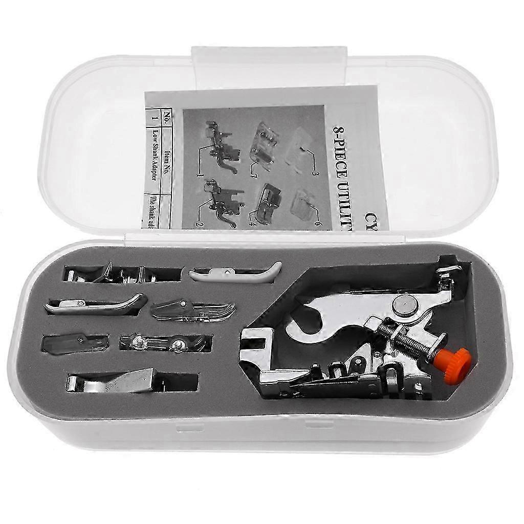 Sewing machine wrinkle presser foot 8-piece set
