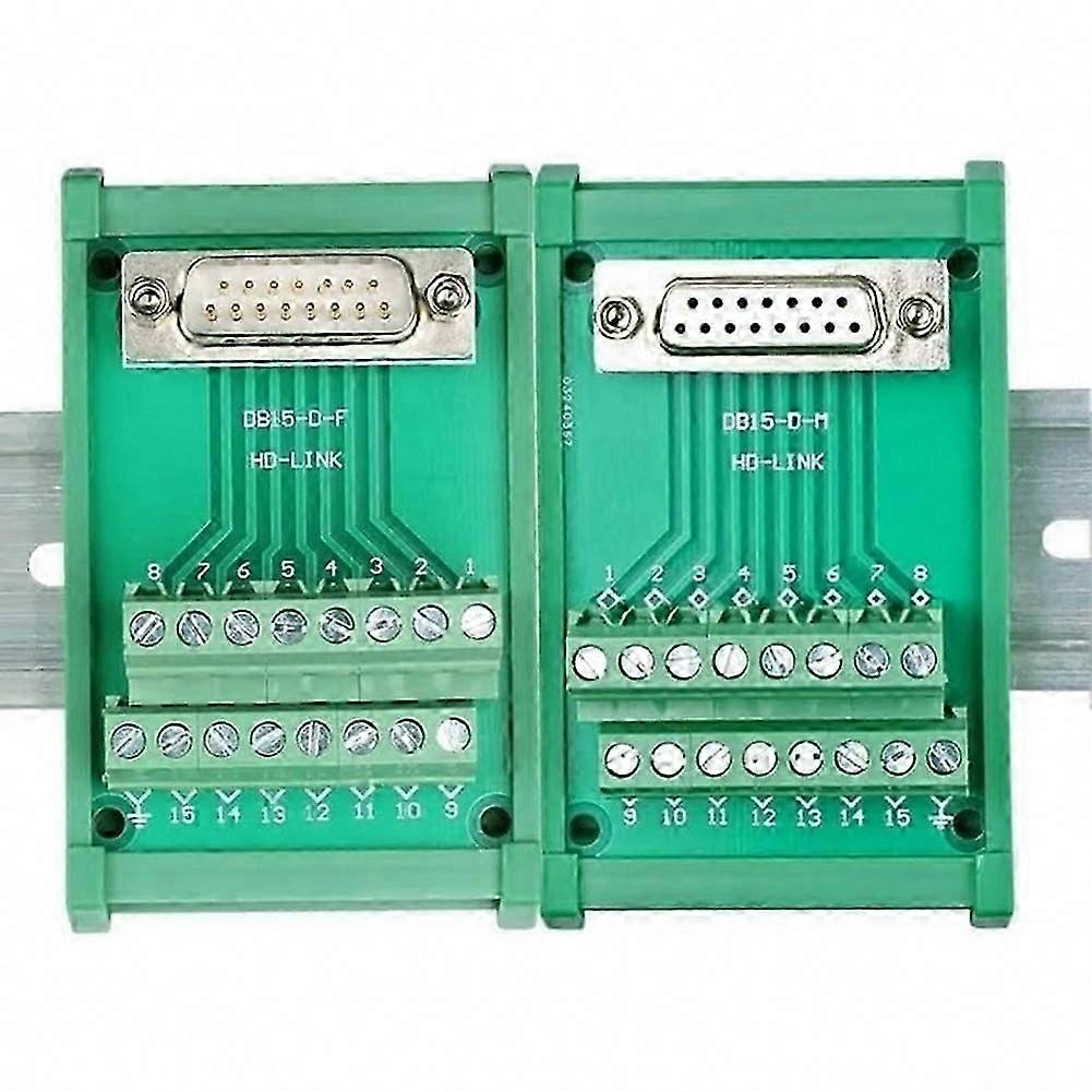 Female DB15 Connector Interface Terminal Board Connection Module Panel Repeaters